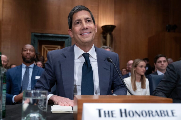 Kevin Warsh testifies during his nomination hearing to be a member and chairman of the Federal Reserve Board of Governors