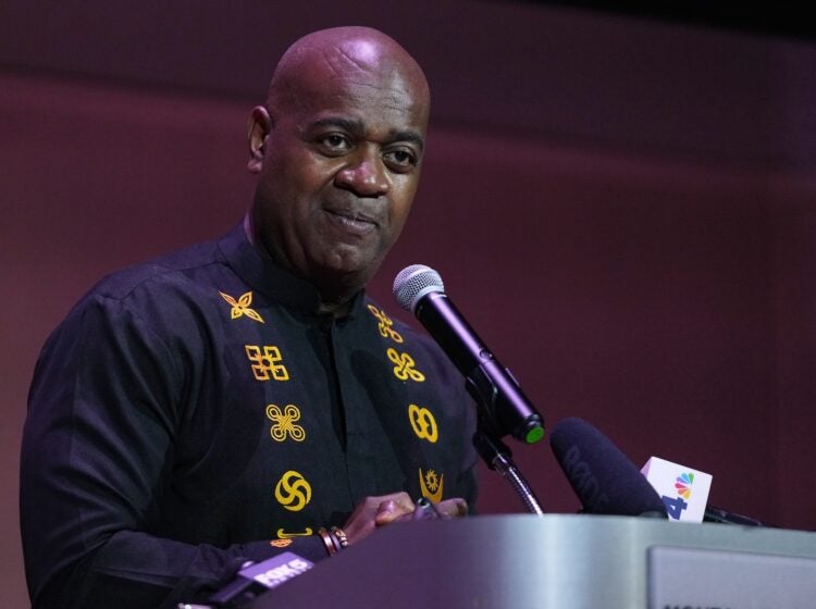 Newark Mayor Ras Baraka speaks