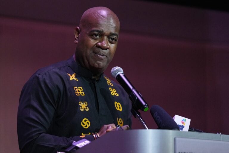 Newark Mayor Ras Baraka speaks