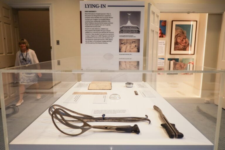 surgical instruments on display