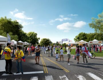 Rendering of Philadelphia's Fan Festival site