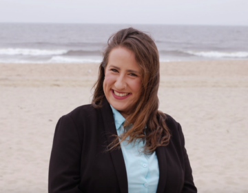 rachel-peace-new-jersey-primary-election-4th-congressional-district-060226 Rachel Peace poses for a photo in front of the Ocean
