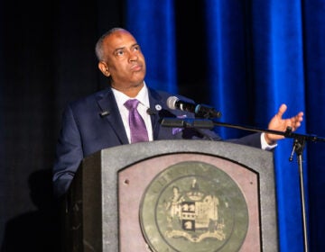 Camden Council President Angel Fuentes speaks at the State of the City address at Camden High School on June 3, 2026.Camden Council President Angel Fuentes speaks at the State of the City address at Camden High School on June 3, 2026.