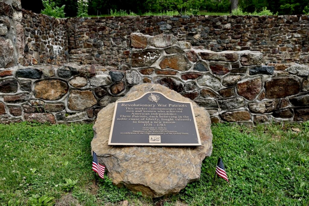 New marker at ruins of revolutionary war