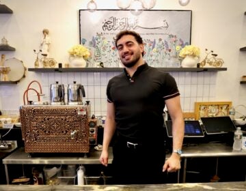2026 06 11-e lee-muhammed emanet-collingswood nj jersey kebab-deportation fears Muhammed Emanet stands behind the counter at his family's restaurant, Jersey Kebab