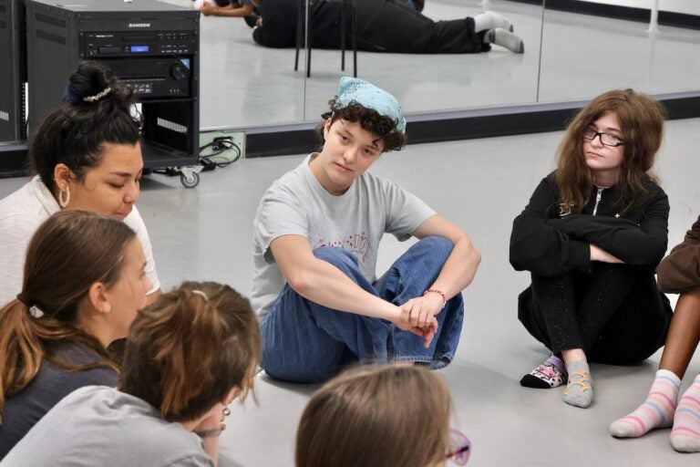 Oona Darling participates in a singing class