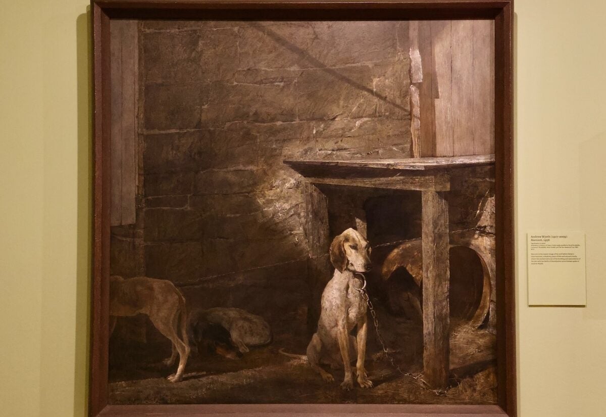 Andrew Wyeth painted ''Raccoon'' in 1958 near the entrance to Brinton's Mill. (Emma Lee/WHYY)