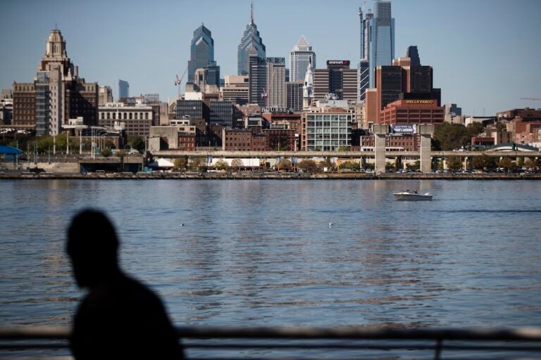 The Philadelphia skyline is seen along the banks of the Delaware River, Wednesday, Oct. 18, 2017. (AP Photo/Matt Rourke)