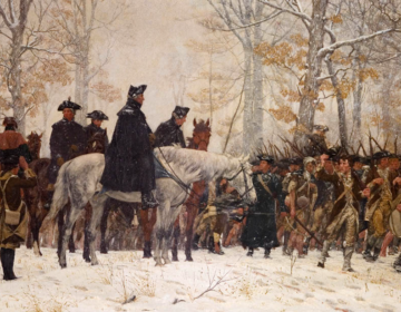 The_March_to_Valley_Forge_William_Trego George Washington marches with his troops to Valley Forge