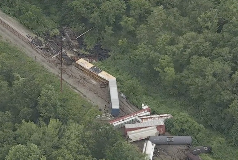 Freight train derails in Bensalem: 'No threat to public safety
