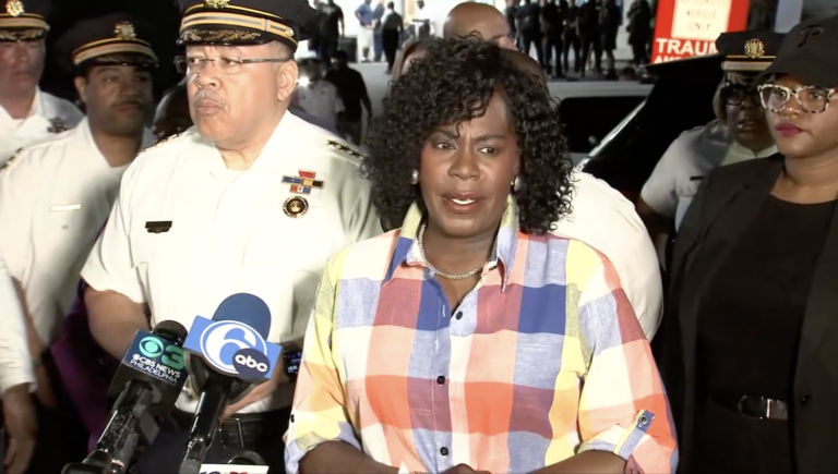 Mayor Cherelle Parker and other Philadelphia officials