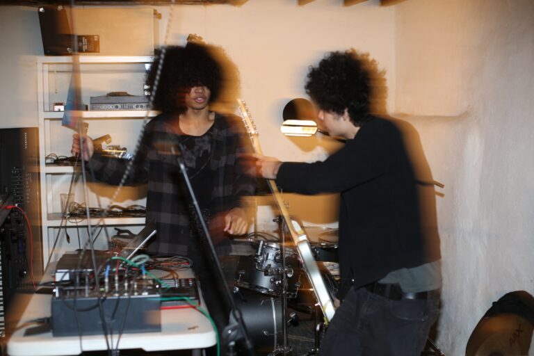Mini Serrano and Jojo Lavina-Maldonado in their practice space.