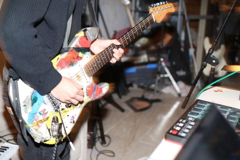 Mini Serrano and Jojo Lavina-Maldonado in their practice space.