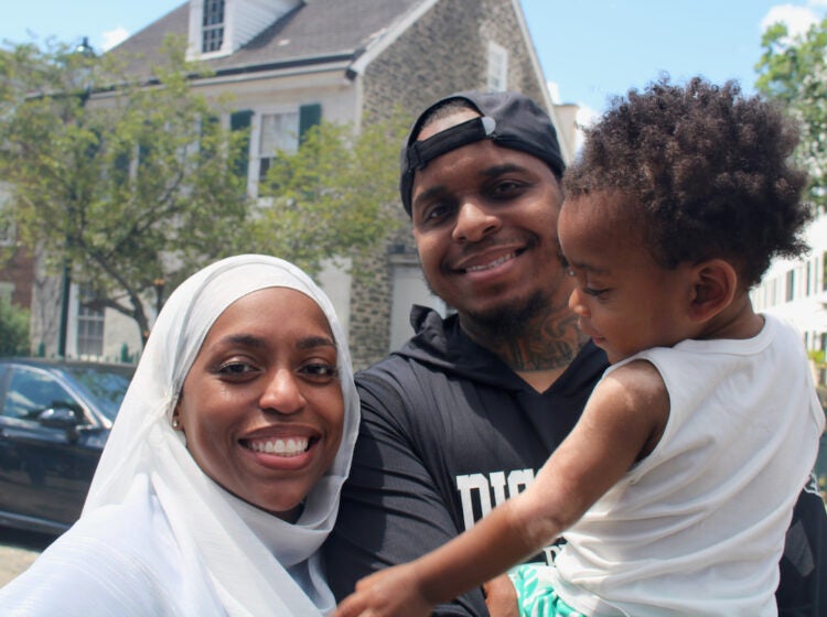 germantown-juneteenth-festival-8 Kiyah Clark, Manny 215 and their young child