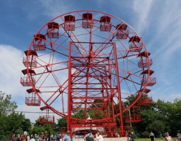 phoenix-wheel-2 A ferris wheel stands in Phoenixville, Pennsylvania