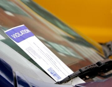 Philadelphia Parking Authority tickets issued to violators A car with a parking ticket placed under the windshield wiper.
