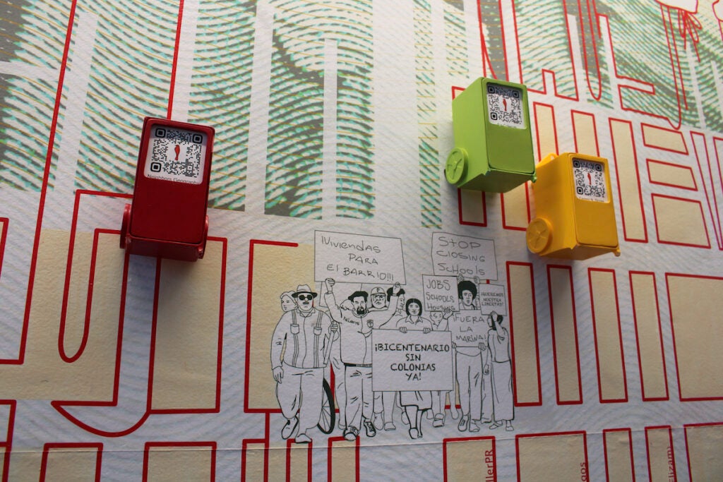 An art installation about a class protest that happened in Philadelphia in 1976