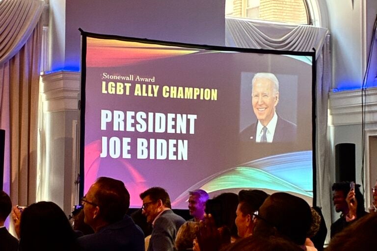 Former President Joe Biden is recognized at the 2026 Stonewall Awards