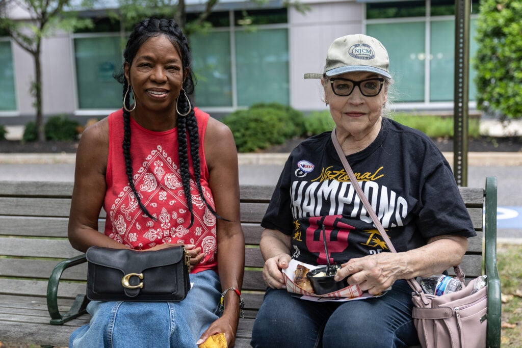 Gail Fountaine (right) and former mayor of Willingboro Lavonne Bebler Johnson