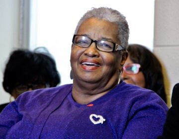 2016 01 12-e lee-shirley kitchen-philadelphia-sharif street endorsement smile Shirley Kitchen at an event where she endorsed Sharif Street.