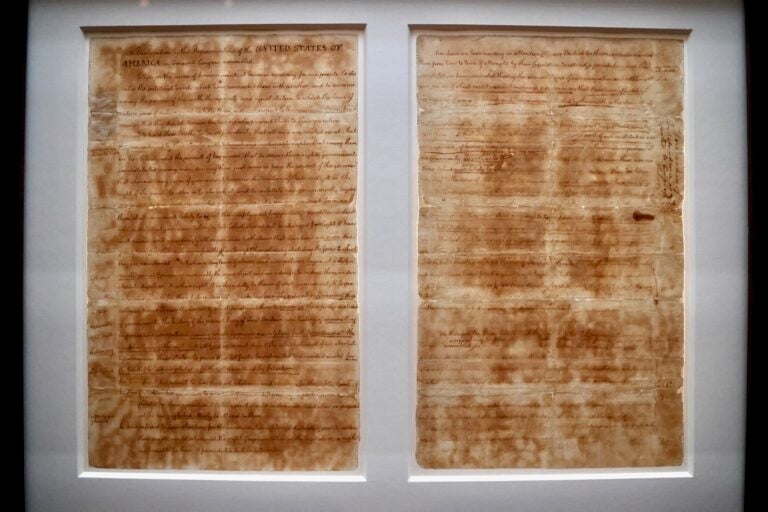 The American Philosophical Society is displaying Thomas Jefferson's ''Fair Copy''