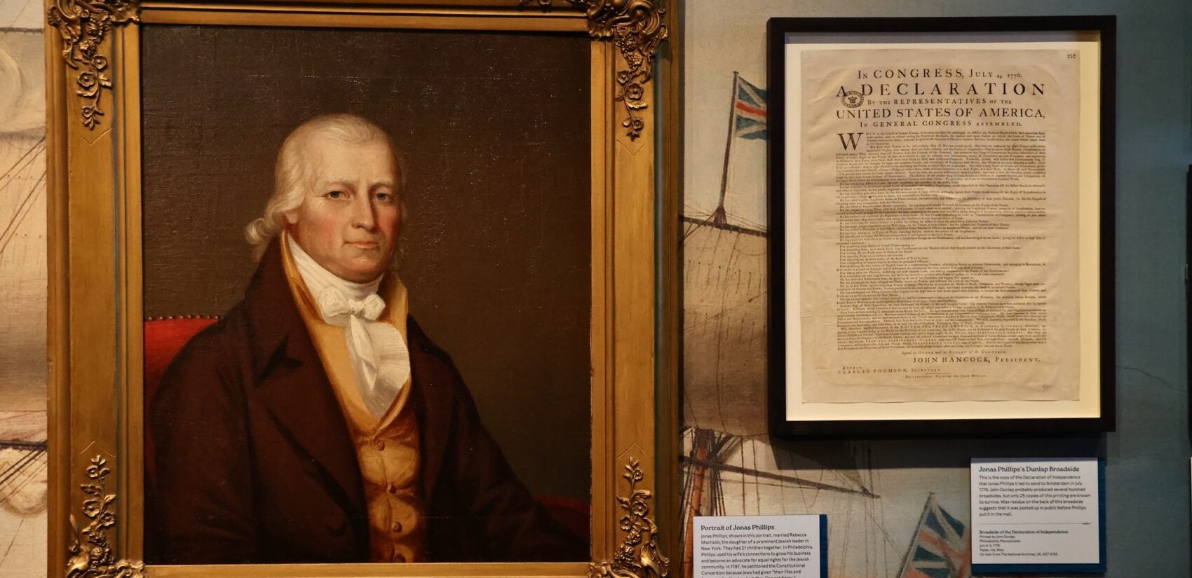 The John Dunlap Broadside is the first printed and published copy of the Declaration of Independence, printed hours after it was signed. The Museum of the American Revolution