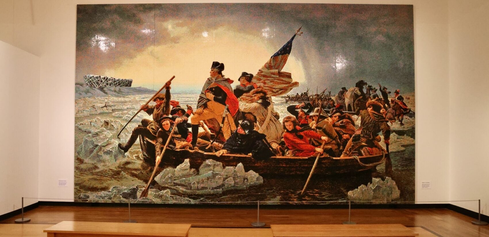 Ai Weiwei's version of ''Washington Crossing the Delaware