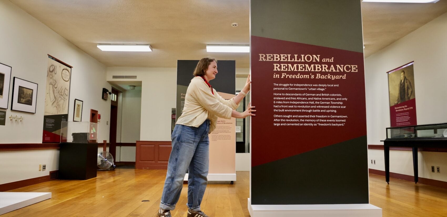 Artifacts on display at the visitor center.