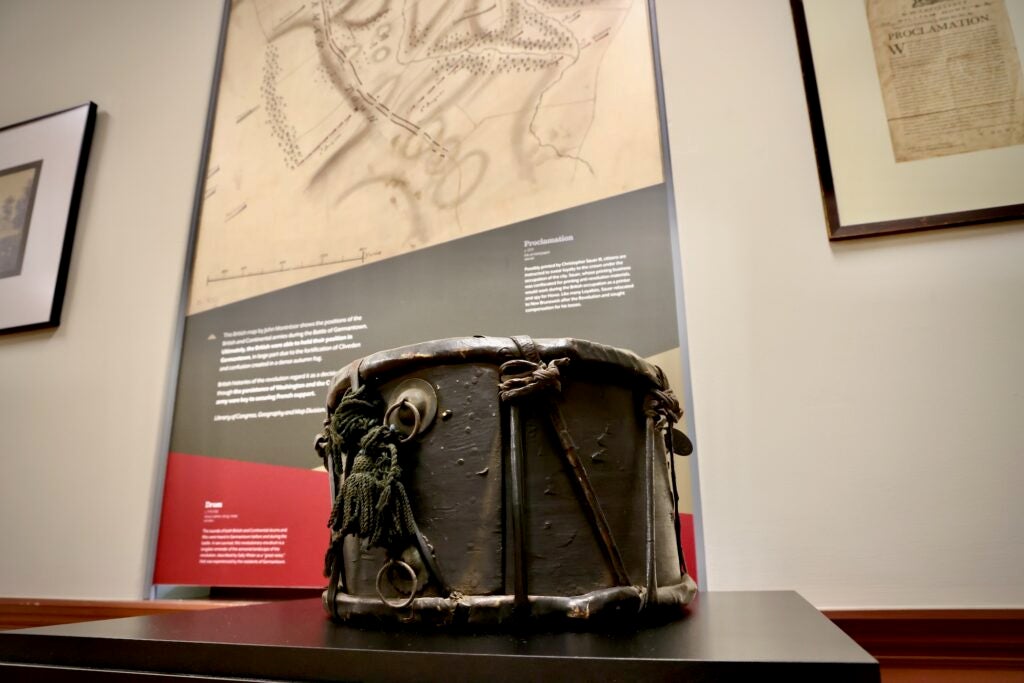 Artifacts on display at the visitor center.