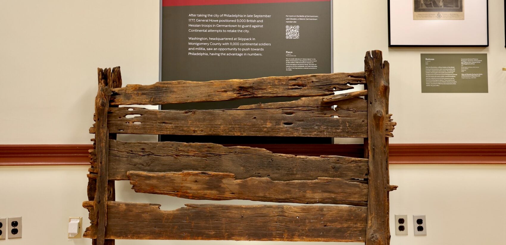 Artifacts on display at the visitor center.