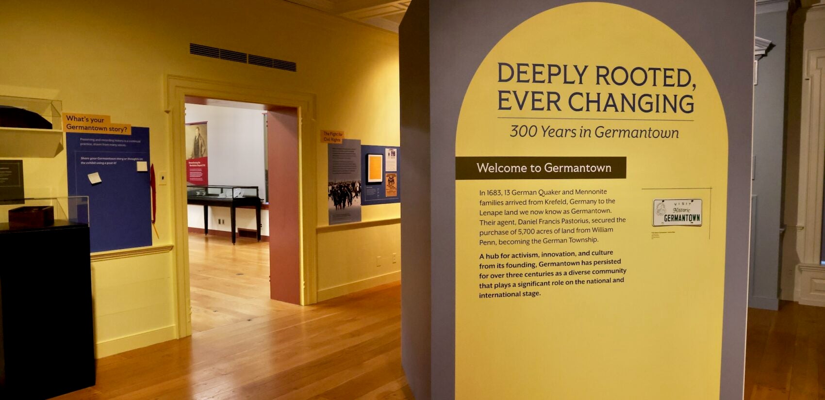 Artifacts on display at the visitor center.