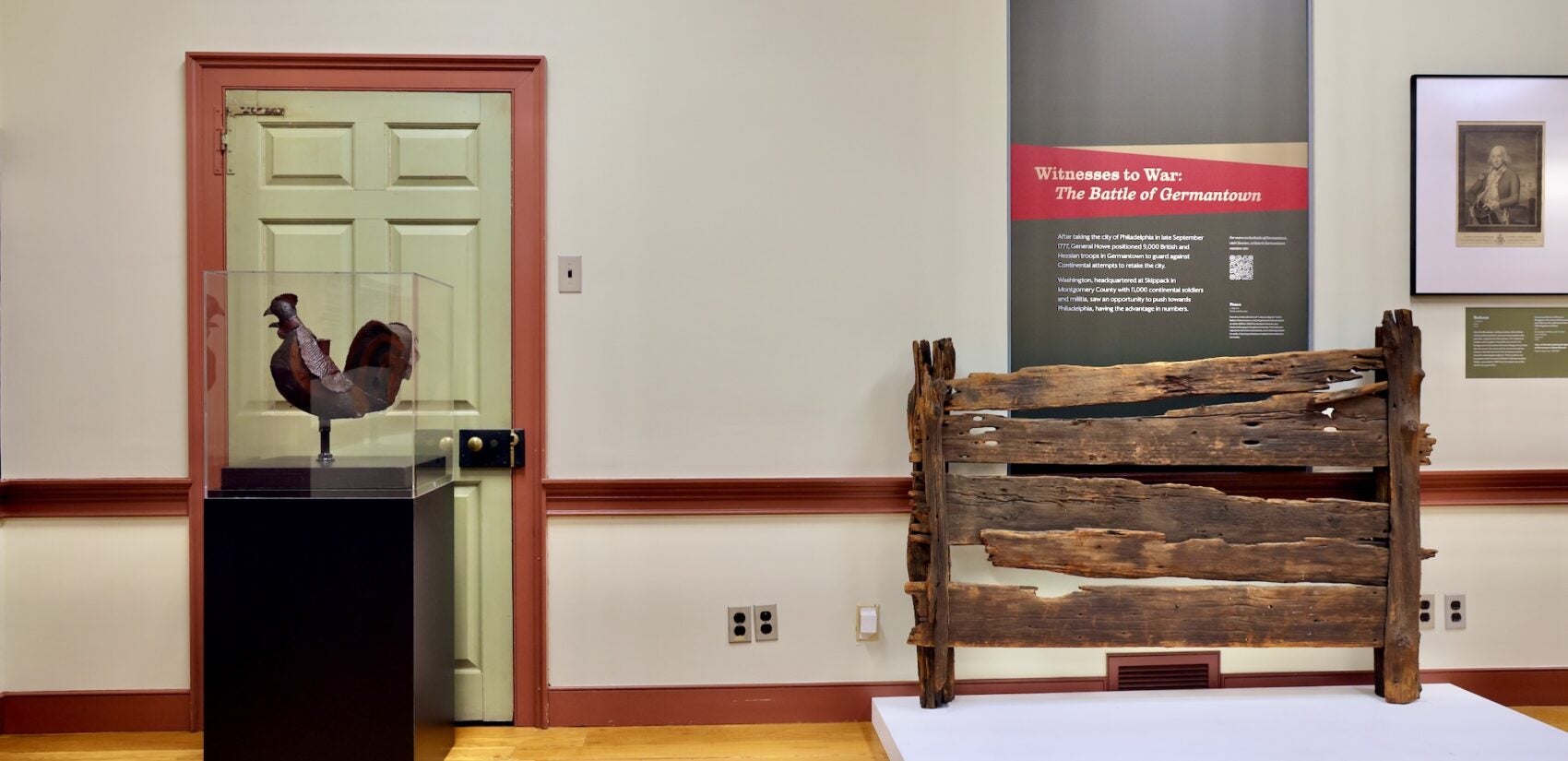 Artifacts on display at the visitor center.