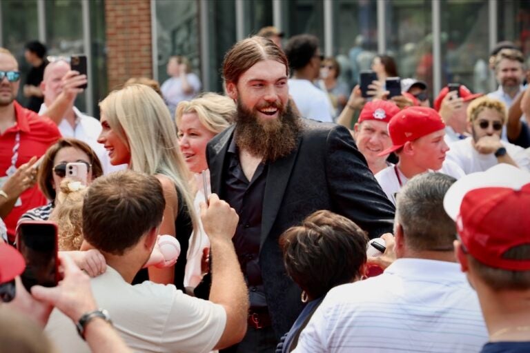 Brandon Marsh at the 2026 All-Star Red Carpet Show on Independence Mall