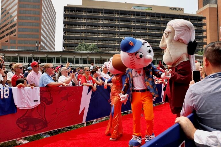 Mascots interact during the 2026 All-Star Red Carpet Show