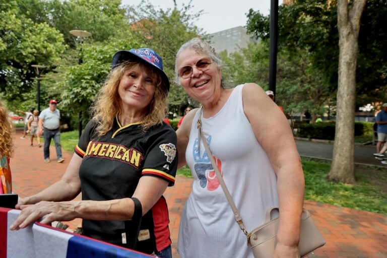 Rosalie Zuppardo and Pat Clever at the 2026 All-Star Red Carpet Show on Independence Mall