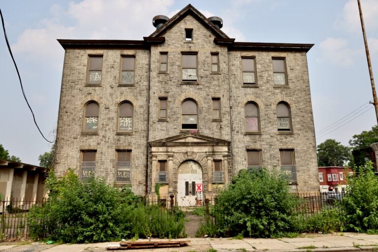 The shuttered Rudolph Walton elementary school in Strawberry Mansion