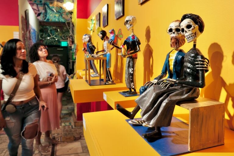 Visitors to Philadelphia's Magic Gardens