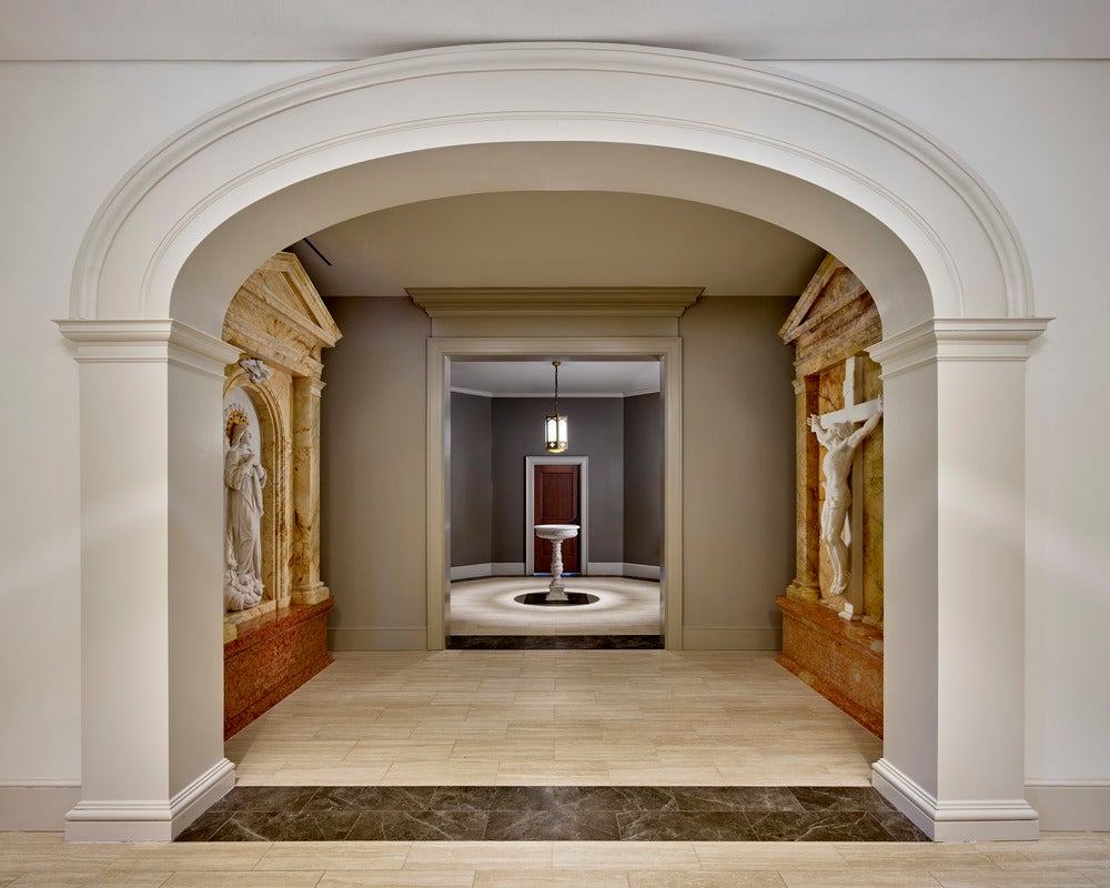 The inside of Immaculate Conception Chapel at St. Charles Borromeo Seminary