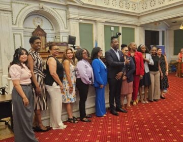 PSARC transfer 2 (1) City officials and nonprofit leaders in City Hall