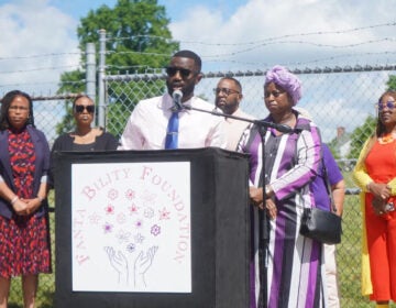 Siddiq Kamara speaks at a press conference
