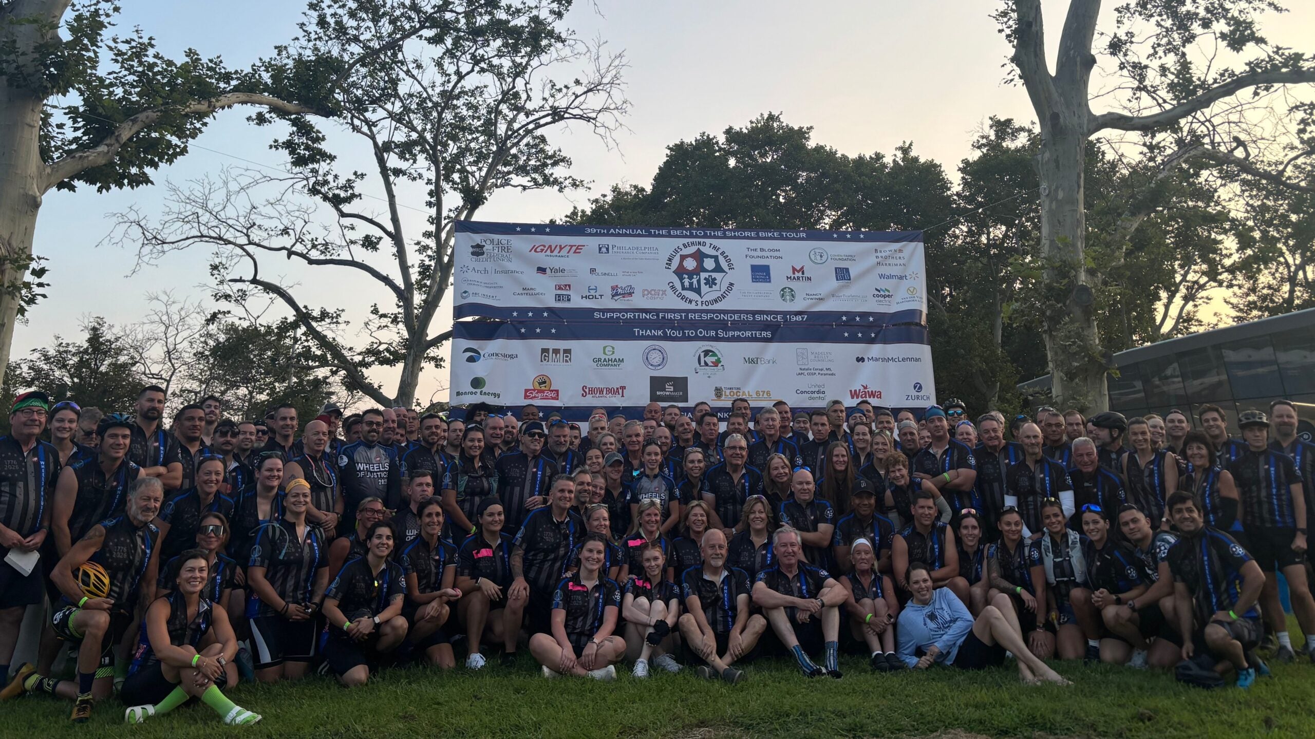 The Wheels of Justice biking team