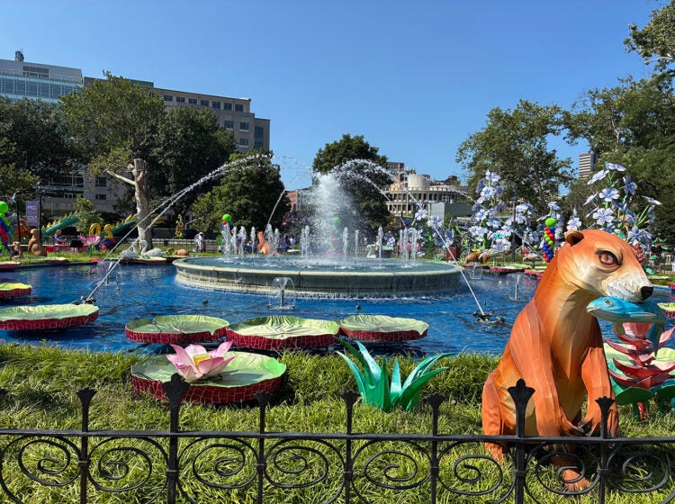 The Franklin Square Park Fountain