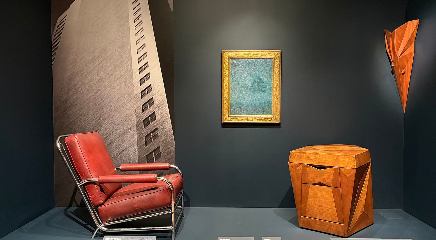 Furniture is displayed at the 