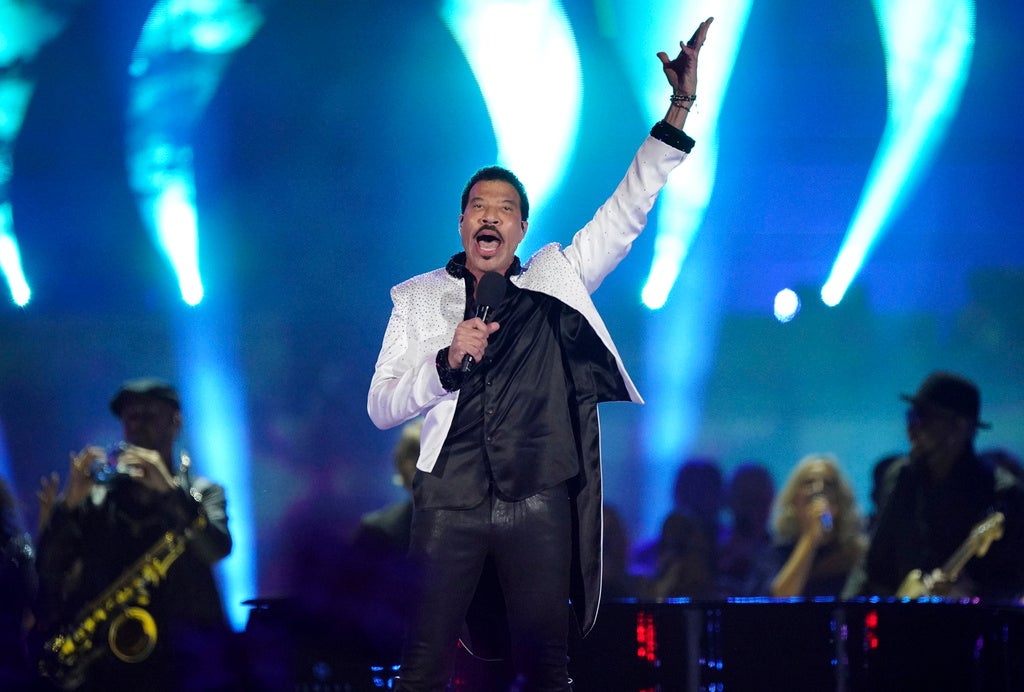 Lionel Richie performs during the concert at Windsor Castle in Windsor, England