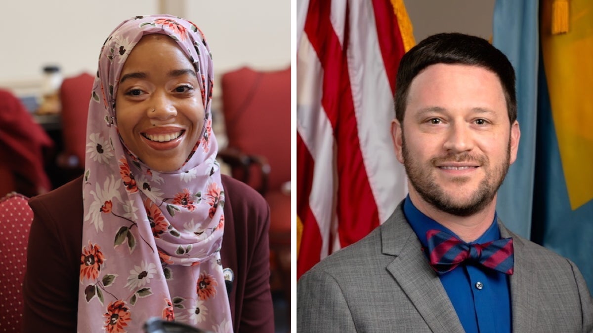 Side-by-side photos of Delaware state Reps. Madinah Wilson-Anton and Jeffrey Spiegelman