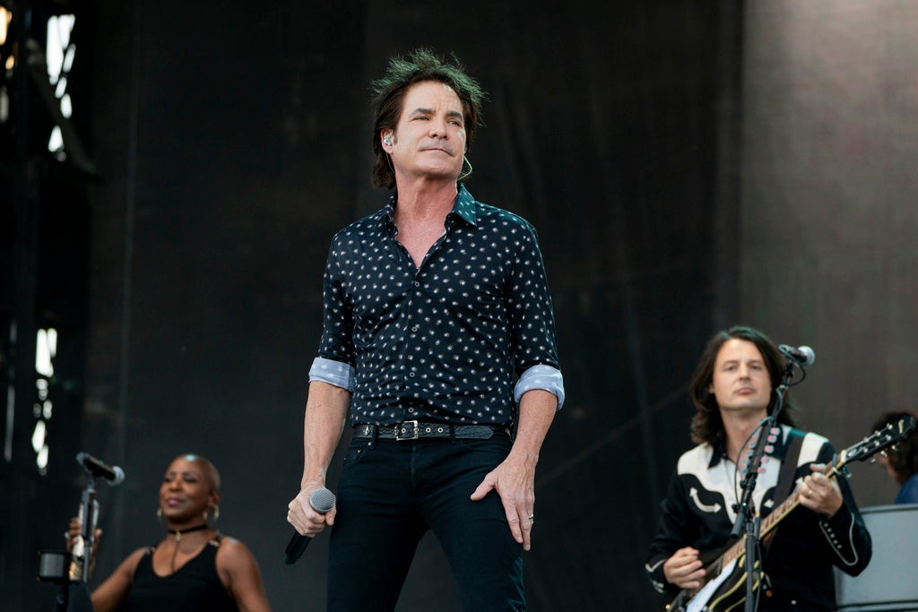 Pat Monahan of Train performs during Bourbon and Beyond Music Festival