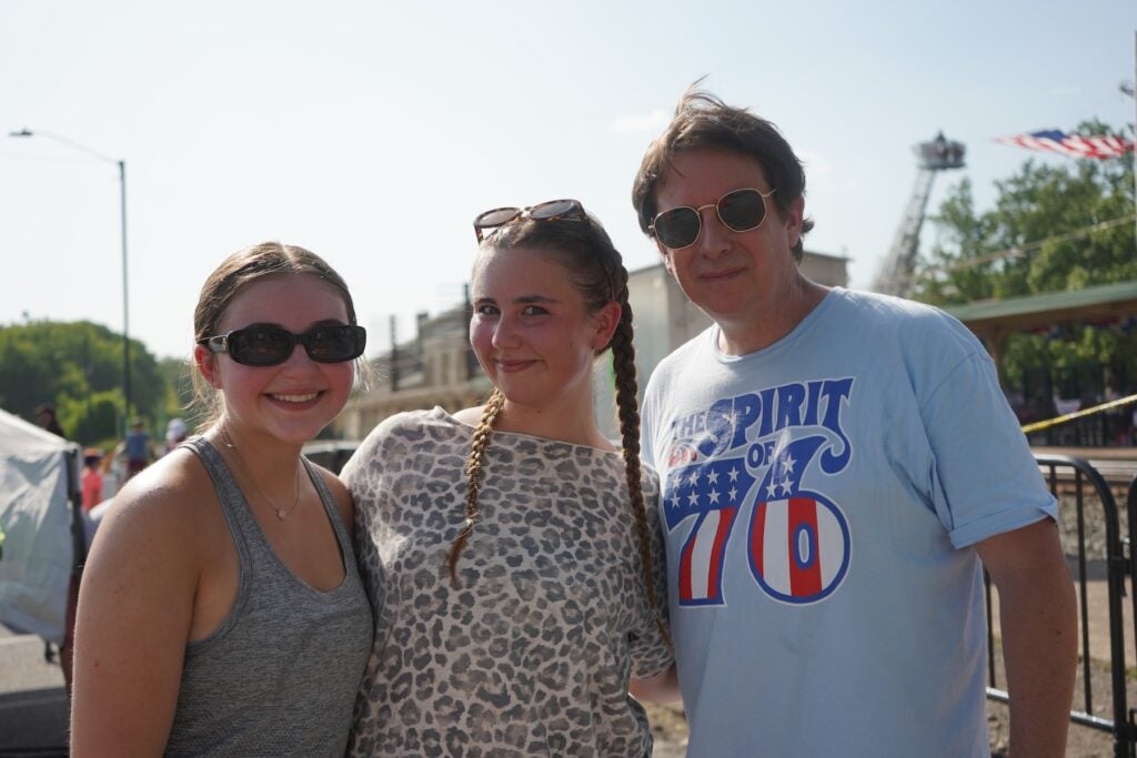 Mike Parker brought his daughter and her friend to see the Big Boy 