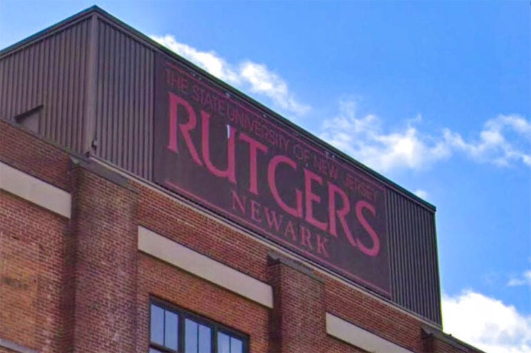 Rutgers University's Newark campus sign