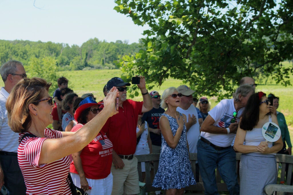 People visiting Valley Forge National Historical Park