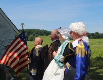 valley-forge-50-250-14 Reenactors read the Declaration of Independence at Valley Forge National Historical Park